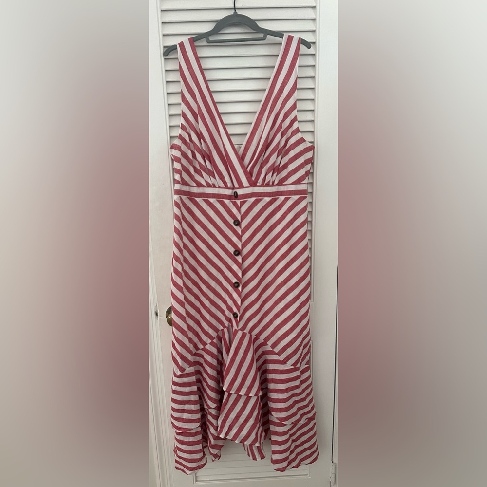 NWT perfectly Priscilla stripe maxi dress